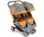 Baby Jogger City Mini Double - Orange/Grey Standard...