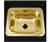Barclay Polished Brass 0-Holes Bar Sink with Ledge...