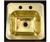 Barclay Royal Polished Brass Bar Sink with Ledge -...