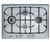 Bosch 28 in. PCK785FGB Gas Cooktop