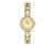 Bulova Gold Tone Dress with Crystal Accents and...