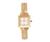 Bulova Wrist Bangle White Enamel Dial Casual 97T47...