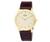 Citizen Stiletto Eco Drive Gold Tone Brown Leather...