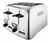 DeLonghi CT-400 Retro Polished Chrome 4-Slice...