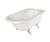 Elizabethan Classics 56 inches Clawfoot Tubs with...