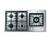 Fagor 36 in. 3FIA-95GLSTX Gas Cooktop