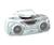 GPX C979WHT Cassette/CD Boombox