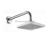 Hamat 3-3771 Deco 6 in. Square Shower Head w/Arm