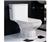 Herbeau Monarque Toilet Seat 0651 White [ Bathroom'...