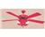 Hunter CFL52RD5 52" Red Ceiling Fan