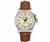 JCPenney Wenger Large Alarm Beige Dial-Brown Strap