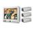 LG 17" Color Flat CRT Dual Quad Surveillance Kit...