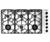 Miele 42 in. KM344 Gas Cooktop