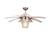 Monte Carlo Airlift Brushed Steel Ceiling Fan