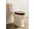 Porcher 40290 Calla II Toilet with Chrome Lever'...