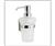 Smedbo CK369 Glass soap dispenser Wallmount A- 6...