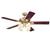 Westinghouse 78078 Swirl Satin Brass Ceiling Fan